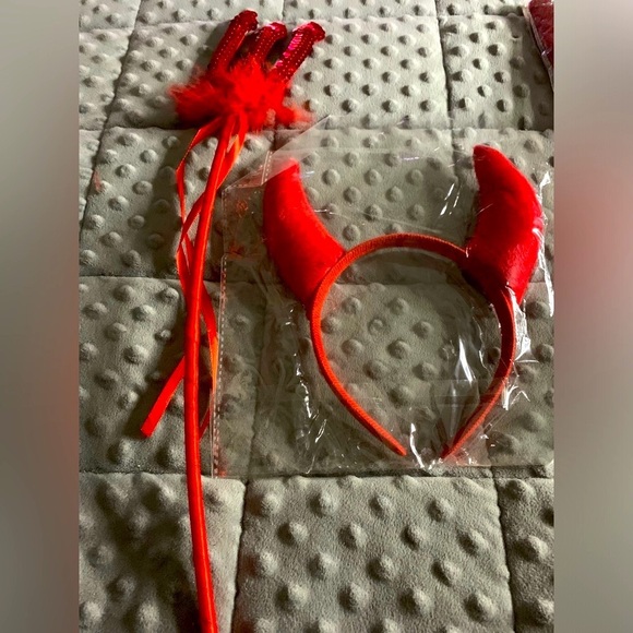 Daisy corsets womens Top Drawer 4 Pc Sequin Devil Corset Costume - Picture 16 of 16